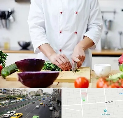 تهیه غذا در خیابان دامپزشکی