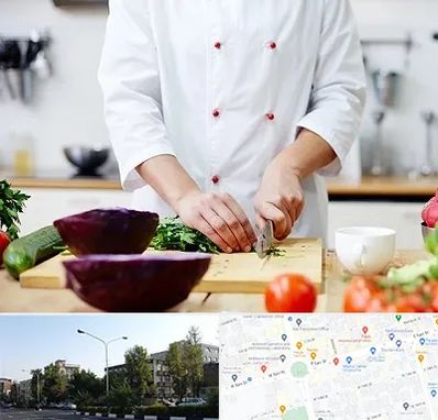 تهیه غذا در میدان کاج