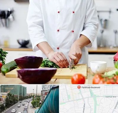 تهیه غذا در بلوار فرحزادی