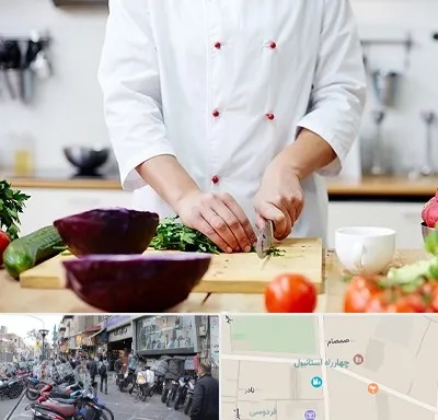 تهیه غذا در چهارراه استانبول