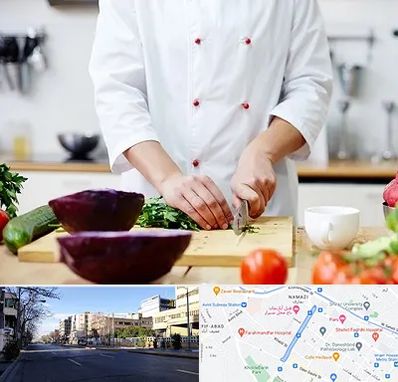 تهیه غذا در خیابان ملاصدرا شیراز