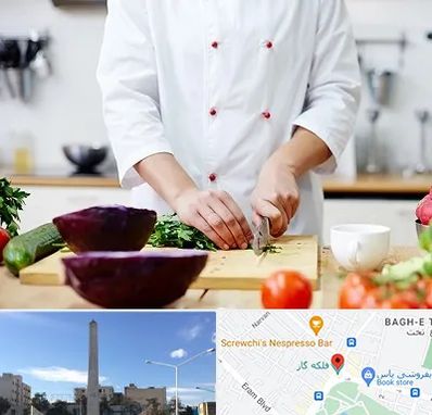 تهیه غذا در فلکه گاز شیراز