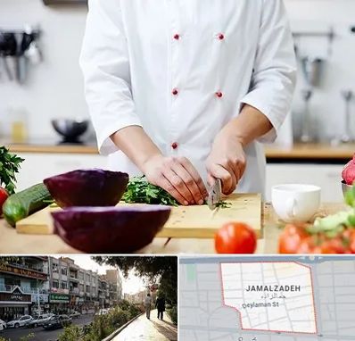 تهیه غذا در خیابان جمالزاده