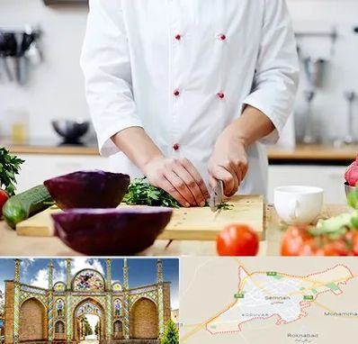 تهیه غذا در سمنان