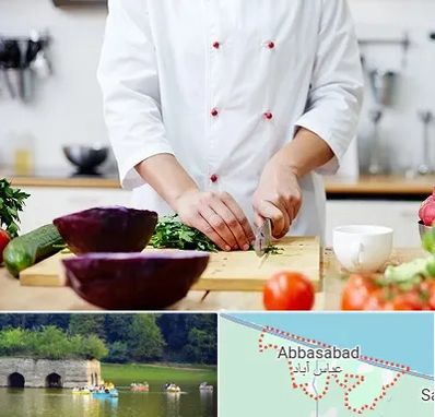 تهیه غذا در عباس آباد