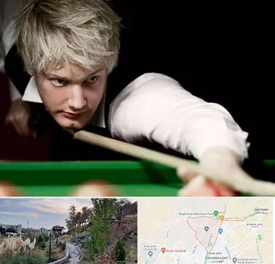 کلاس بیلیارد در باغستان کرج