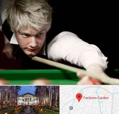 کلاس بیلیارد در باغ فردوس