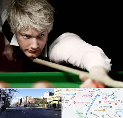 کلاس بیلیارد در خیابان ملاصدرا شیراز