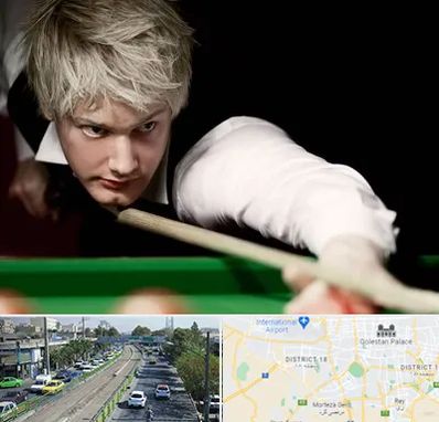 کلاس بیلیارد در جنوب تهران