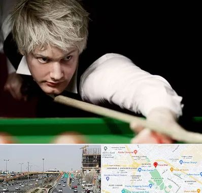 کلاس بیلیارد در بلوار توس مشهد