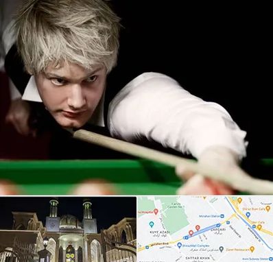 کلاس بیلیارد در زرگری شیراز