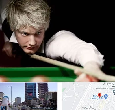 کلاس بیلیارد در چهارراه طالقانی کرج