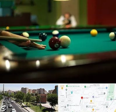 آموزش بیلیارد در شهرک آزمایش