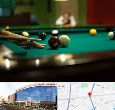 آموزش بیلیارد در نصف راه تبریز