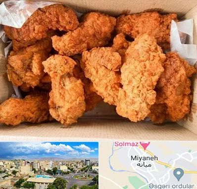 مرغ سوخاری در میانه