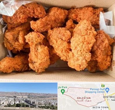 مرغ سوخاری در شهرک گلستان شیراز