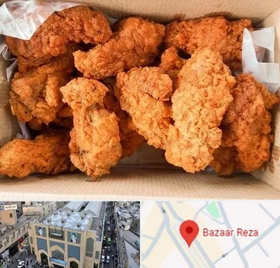 مرغ سوخاری در بازار رضا مشهد