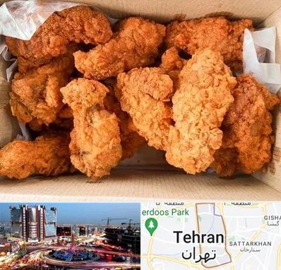 مرغ سوخاری در صادقیه 