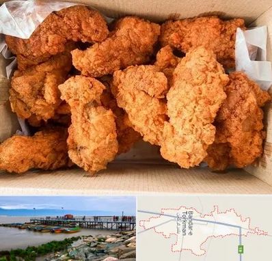 مرغ سوخاری در بندر ترکمن