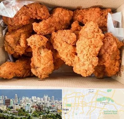 مرغ سوخاری در شرق تهران 