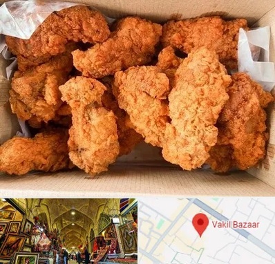 مرغ سوخاری در بازار وکیل شیراز