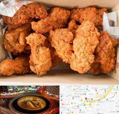 مرغ سوخاری در میدان ولیعصر