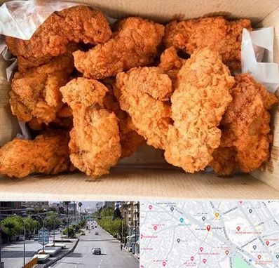 مرغ سوخاری در خیابان زند شیراز