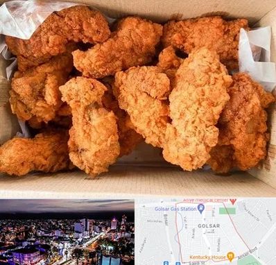 مرغ سوخاری در گلسار رشت