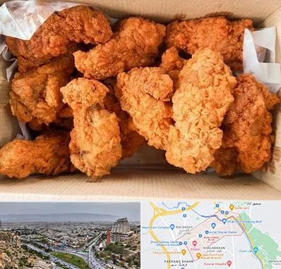 مرغ سوخاری در معالی آباد شیراز