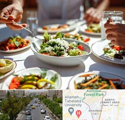 رستوران رژیمی در شهران 