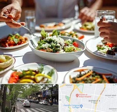 رستوران رژیمی در ظفر 