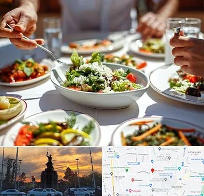 رستوران رژیمی در میدان حر