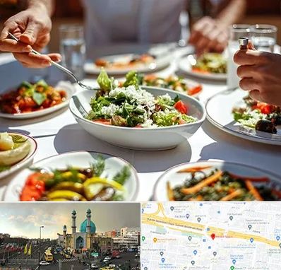 رستوران رژیمی در رسالت