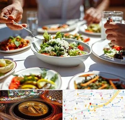 رستوران رژیمی در میدان ولیعصر