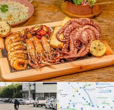 رستوران دریایی در قدوسی شرقی شیراز