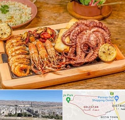 رستوران دریایی در شهرک گلستان شیراز