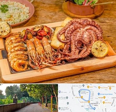 رستوران دریایی در فلکه گاز رشت