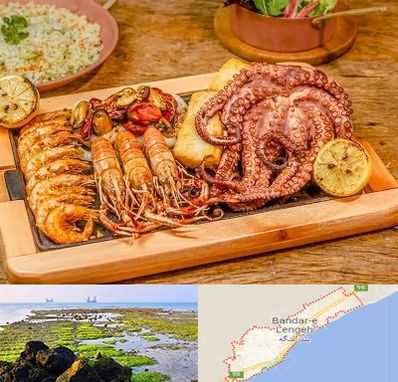 رستوران دریایی در بندرلنگه