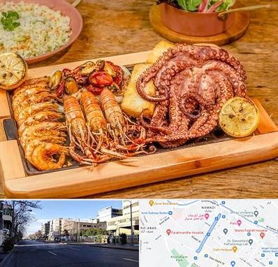 رستوران دریایی در خیابان ملاصدرا شیراز