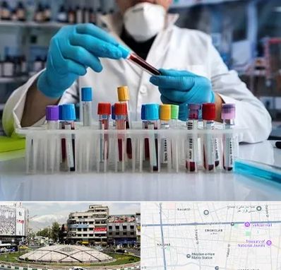 آزمایشگاه خون در مرکز تهران