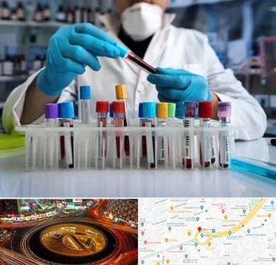 آزمایشگاه خون در میدان ولیعصر