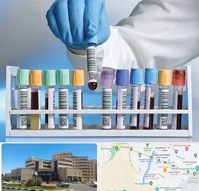 آزمایشگاه شبانه روزی در صیاد شیرازی مشهد