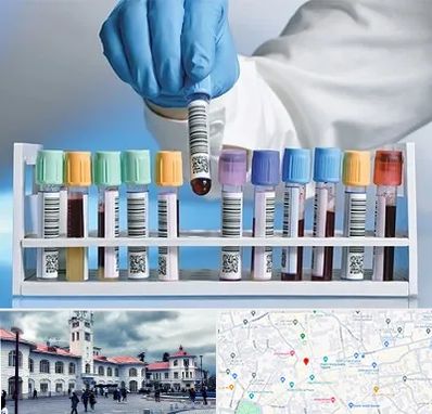 آزمایشگاه شبانه روزی در میدان شهرداری رشت