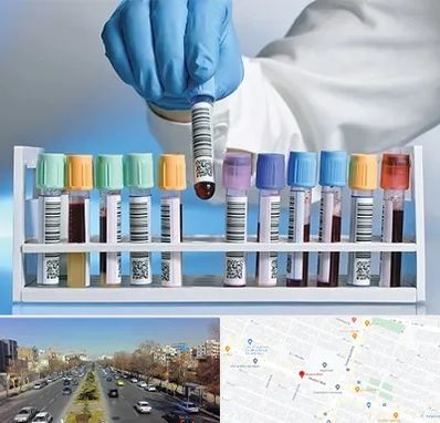 آزمایشگاه شبانه روزی در بلوار معلم مشهد