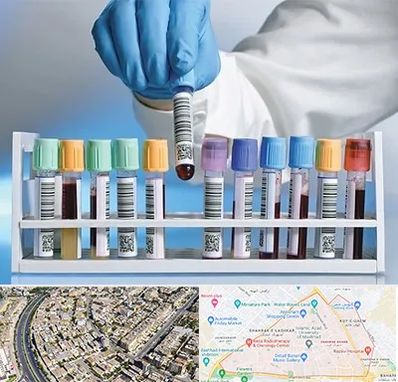 آزمایشگاه شبانه روزی در شهرک غرب مشهد