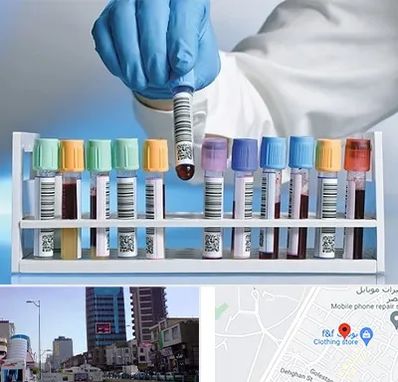 آزمایشگاه شبانه روزی در چهارراه طالقانی کرج