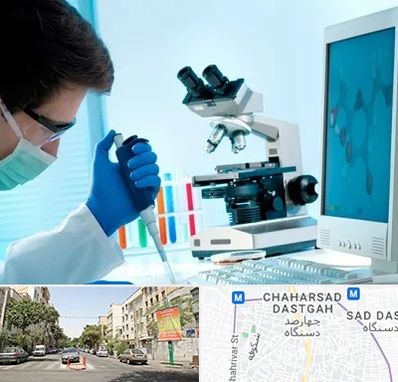 آزمایشگاه پاتوبیولوژی در چهارصد دستگاه