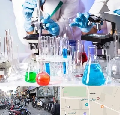 آزمایشگاه تشخیص طبی در چهارراه استانبول