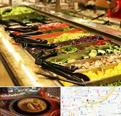 سالاد بار در میدان ولیعصر