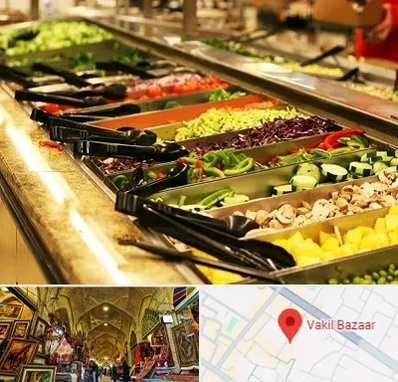 سالاد بار در بازار وکیل شیراز